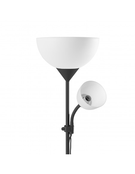 Lampa stojąca podłogowa URLAR, 175 cm, max 25W E27, max 25W E14, czarna