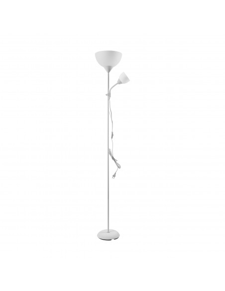Lampa stojąca podłogowa URLAR, 175 cm, max 25W E27, max 25W E14, biała