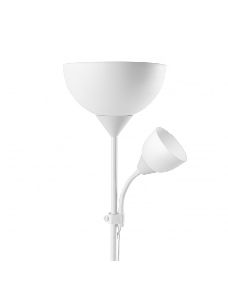Lampa stojąca podłogowa URLAR, 175 cm, max 25W E27, max 25W E14, biała