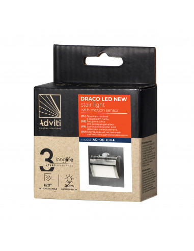 DRACO LED NEW 1,5W, oprawa schodowa...