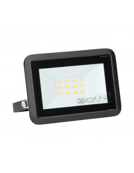 BULLED 10W naświetlacz 800lm, IP65, 4000K, aluminium + szkło