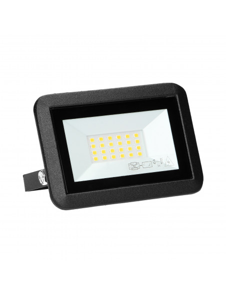 BULLED 20W naświetlacz 1600lm, IP65, 4000K, aluminium + szkło