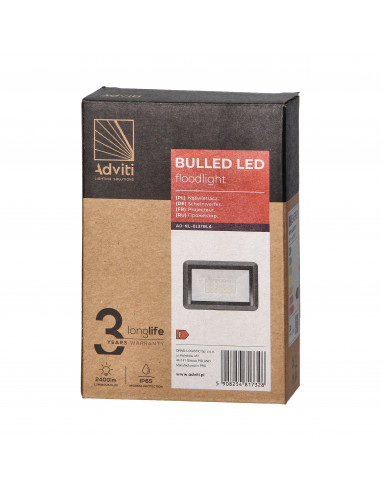 BULLED 30W naświetlacz 2400lm, IP65,...