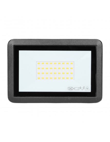 BULLED 30W naświetlacz 2400lm, IP65, 4000K, aluminium + szkło