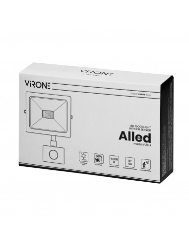 ALLED 20W Naświetlacz LED z PIR,...