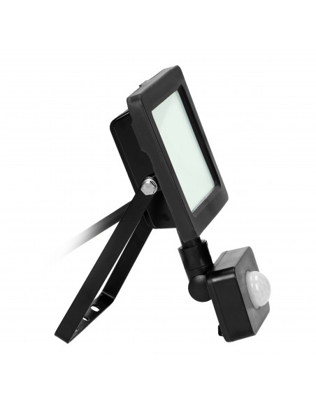 ALLED 20W Naświetlacz LED z PIR, 1600lm, IP44, 4000K, Alu+szkło