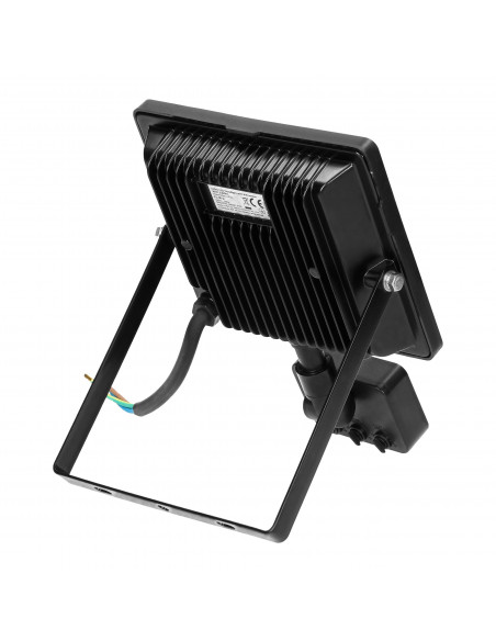 ALLED 30W Naświetlacz LED z PIR, 2400lm, IP44, 4000K, Alu+szkło