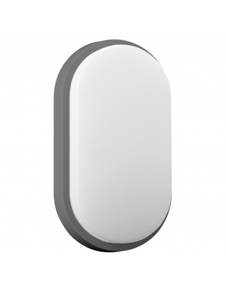 NEFRYT LED 15W, oprawa ogrodowa, 1100lm, IP54, 4000K, szara