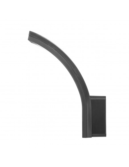 PIRYT LED 10W, oprawa ogrodowa  800lm, IP54, 4000K, szara