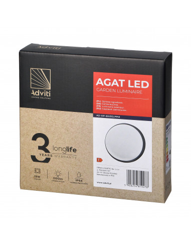 AGAT LED 15W, oprawa ogrodowa,...
