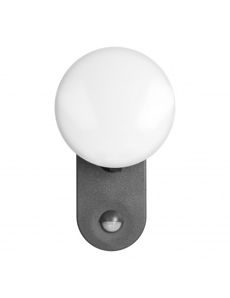 RIOLIT LED 15W, oprawa ogrodowa z czujnikiem ruchu, 1100lm, IP65, 4000K, szara