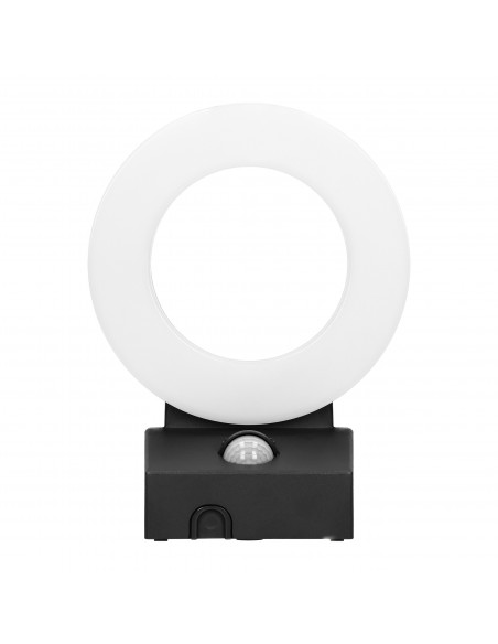 HOWLIT LED 20W, oprawa ogrodowa z czujnikiem ruchu, 1800lm, IP65, 4000K, czarna