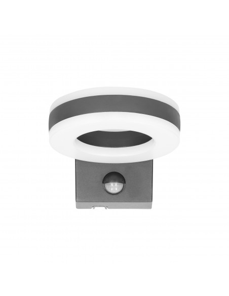 HOWLIT LED 20W, oprawa ogrodowa z czujnikiem ruchu, 1800lm, IP65, 4000K, szara