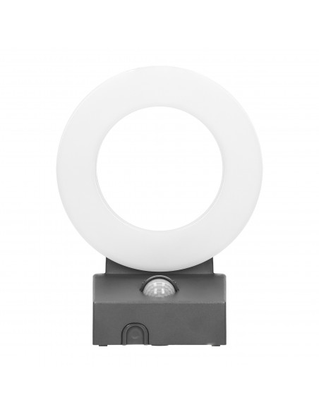 HOWLIT LED 20W, oprawa ogrodowa z czujnikiem ruchu, 1800lm, IP65, 4000K, szara