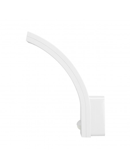 PIRYT LED 10W, oprawa ogrodowa z czujnikiem ruchu 140st, 800lm, IP54, 4000K, biała