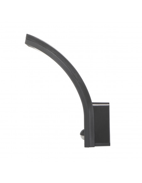 PIRYT LED 10W, oprawa ogrodowa z czujnikiem ruchu 140st, 800lm, IP54, 4000K, szara