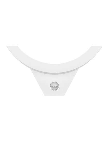 SPINEL LED 10W, oprawa ogrodowa z czujnikiem ruchu 140st, 800lm, IP54, 4000K, IK10, biała