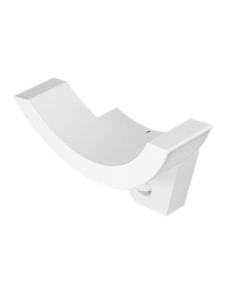 SPINEL LED 10W, oprawa ogrodowa z czujnikiem ruchu 140st, 800lm, IP54, 4000K, IK10, biała