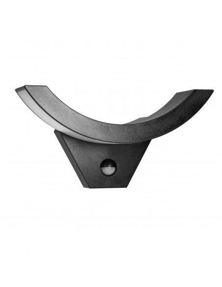 SPINEL LED 10W, oprawa ogrodowa z czujnikiem ruchu 140°, 800lm, IP54, 4000K, IK10, czarna