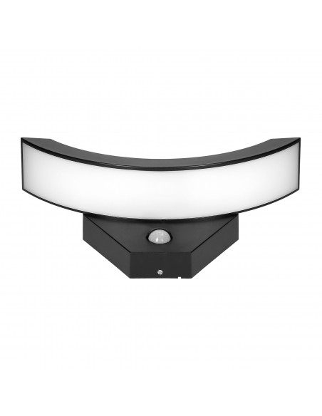 SPINEL LED 10W, oprawa ogrodowa z czujnikiem ruchu 140°, 800lm, IP54, 4000K, IK10, czarna