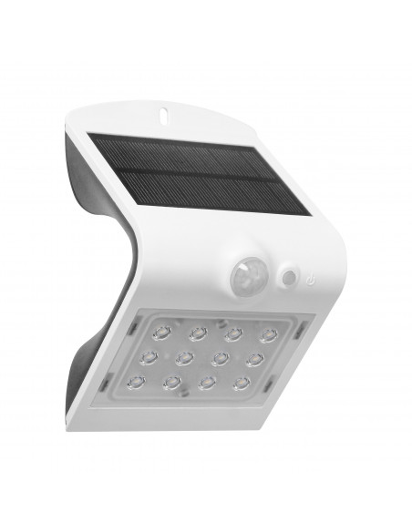  SILOE LED 1,5W, lampa solarna z czujnikiem ruchu 120st, 190lm, IP65, 4000K, 1200mAh, podwójne źródło światła,...