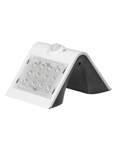  SILOE LED 1,5W, lampa solarna z czujnikiem ruchu 120st, 190lm, IP65, 4000K, 1200mAh, podwójne źródło światła,...