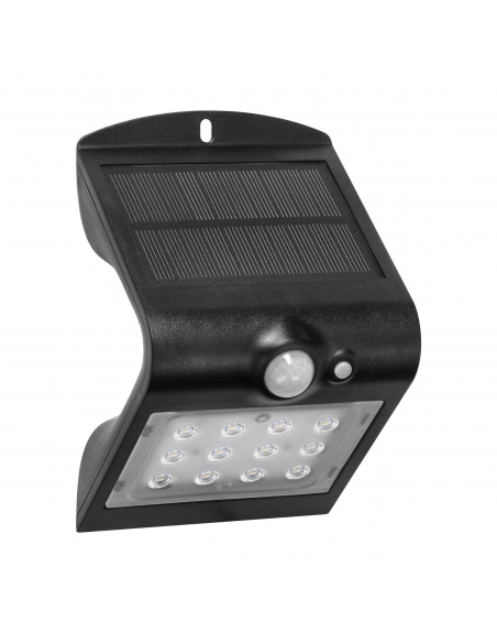  SILOE LED 1,5W, lampa solarna z czujnikiem ruchu 120st, 190lm, IP65, 4000K, 1200mAh, podwójne źródło światła,...