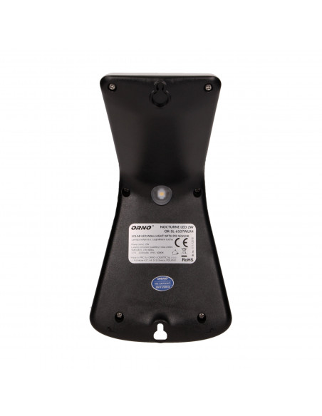  NOCTURNE LED 2W, lampa solarna z czujnikiem ruchu 120st, 240lm, IP65, 4000K, 1200mAh, podwójne źródło światła,...