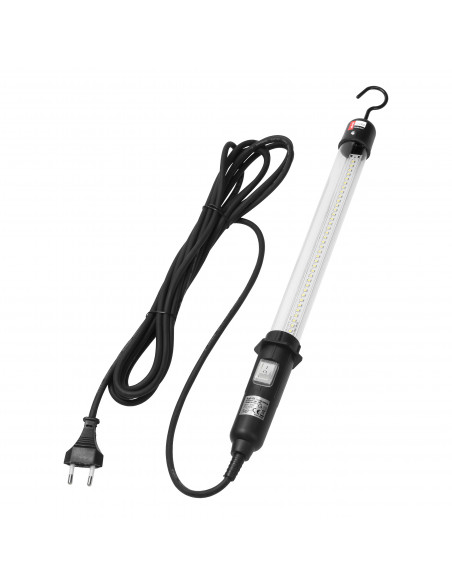 Lampa warsztatowa 40xLED 8,5W, 500lm, IP44, 6000K, przewód 2x0,75mm² - 5m