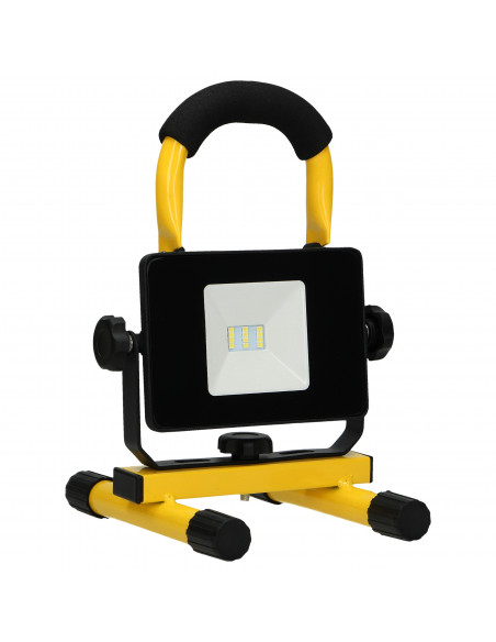 BATRI LED 10W, Naświetlacz roboczy, przenośny z akumulatorem, 800lm, IP65, 6500K, 2200mAh