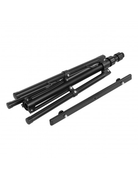 Statyw podwójny do naświetlaczy LED, czarny