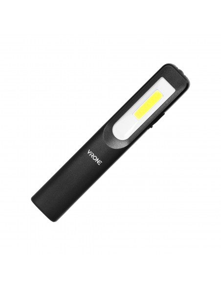 Latarka warsztatowa LED 3W 200lm + 3W 150lm, 1200mah, 3 tryby: 100%, 50%, dioda frontowa, magnes, zawiesie