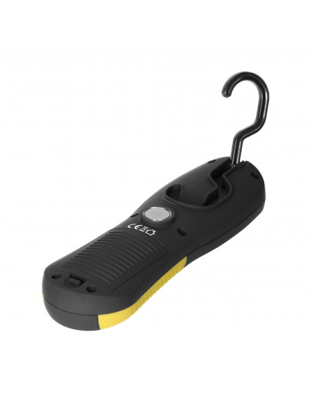 Latarka warsztatowa LED COB 3W, 200lm, 3 x AA magnes, haczyk