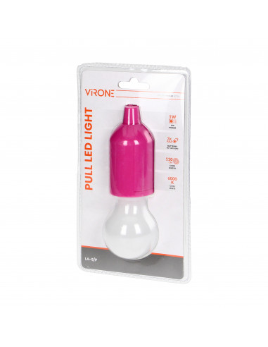 Bateryjna lampka nocna na sznurku 1W...