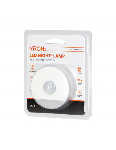 Lampka nocna LED z czujnikiem ruchu,...