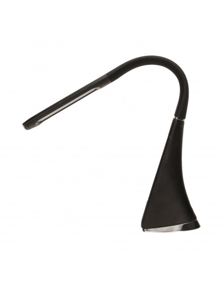 DOLOMIT LED 5W, lampka biurkowa z budzikiem, 300lm, 4000K, czarna