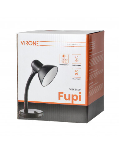 FUPI, lampa biurkowa, 40W, E27, stal...