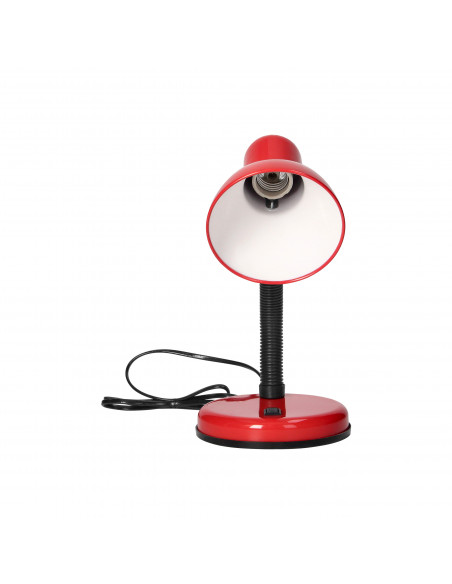 FUPI, lampa biurkowa, 40W, E27, stal + tworzywo, czerwona