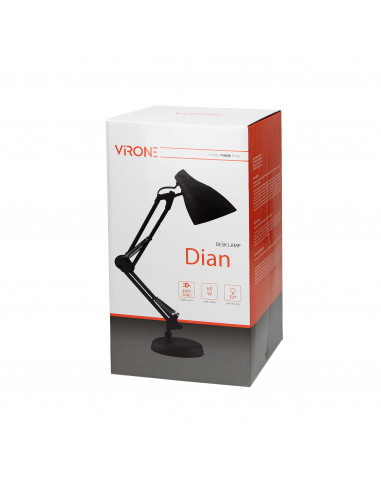 DIAN lampa biurkowa. 60W stalowa,...