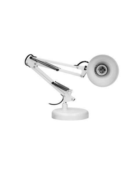 DIAN lampa biurkowa. 60W stalowa, biała