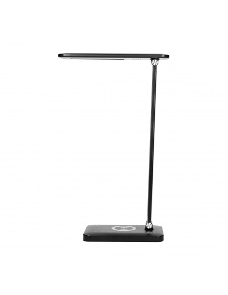  ISIYO LED 7W Lampka biurkowa z ładowarką indukcyjną i USB, 390lm, 3000-4000-6000K, zmiana barwy temperaturowej i...