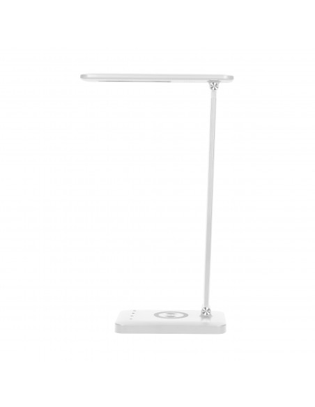 ISIYO LED 7W Lampka biurkowa z ładowarką indukcyjną i USB, 390lm, 3000-4000-6000K, zmiana barwy temperaturowej i...