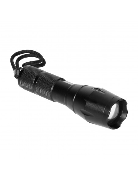 Latarka LED CREE 10W z zoomem, 800lm, 3 x AAA, aluminiowa konstrukcja