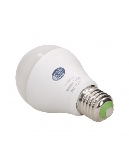 SAHIL LED 7W A60, żarówka z mikrofalowym czujnikiem ruchu, 600lm, 4000K, E27