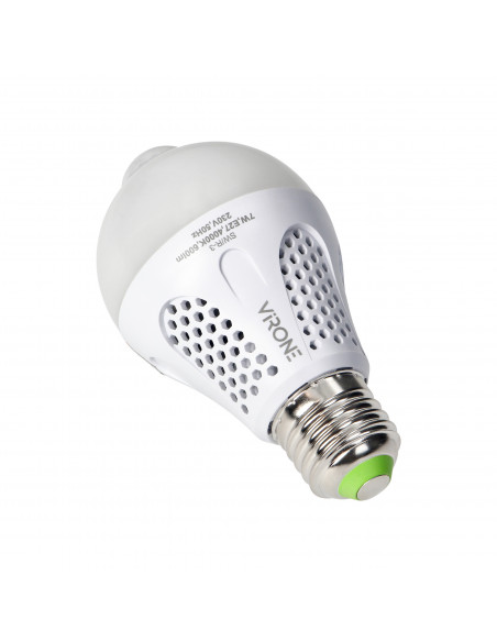 NAMIB LED PIR 7W A60, żarówka z PIR 7W, 600lm, 4000K