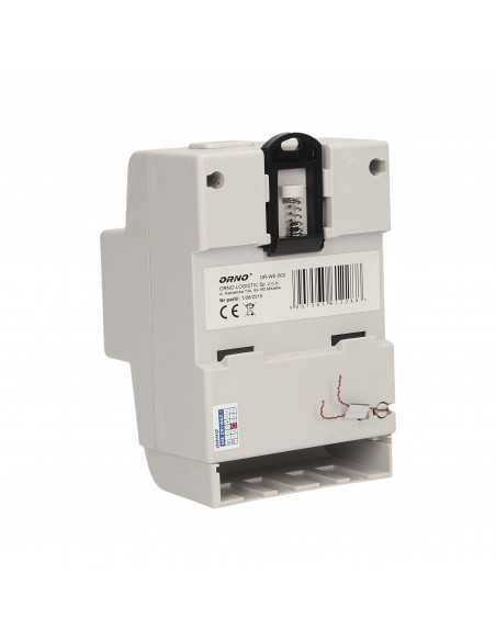 1-fazowy wskaźnik zużycia energii elektrycznej, 80A, 3 moduły, DIN TH-35mm