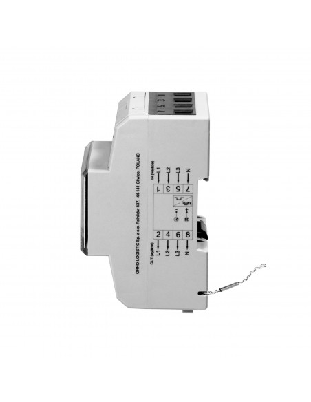 3-fazowy licznik energii elektrycznej, 80A, MID, 3 moduły, DIN TH-35mm