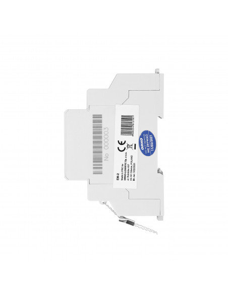 1-fazowy wskaźnik zużycia energii elektrycznej, 40A, wyjście impulsowe, 1 moduł, DIN TH-35mm