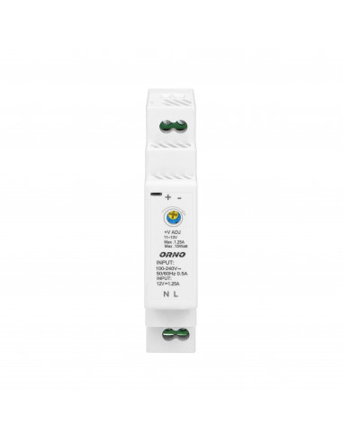 Zasilacz na szynę DIN 12VDC, 1,25A,...