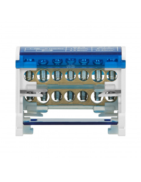 Blok rozdzielczy 2-rzędowy, 7 przewodów